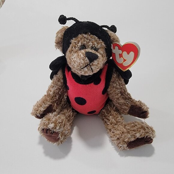 TY Beanie Baby Ladybug Bugsy‎ 1993 Attic Treasures 8" with Original Tag - Picture 2 of 8